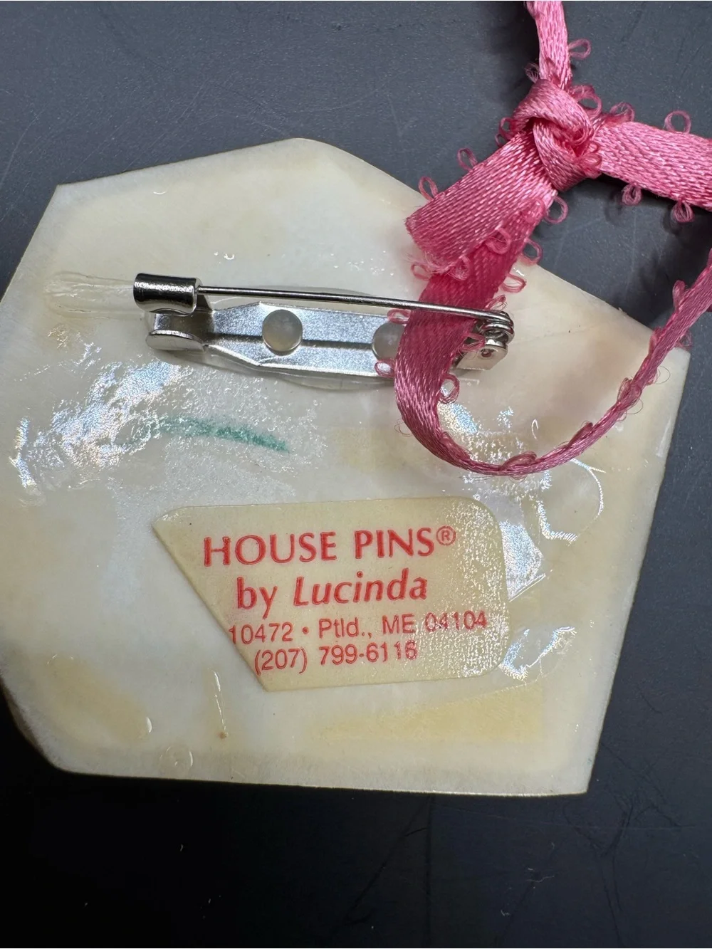 Title: House Pins by Lucinda Brooch Lot of 2 Domestic Violence House Art Pins